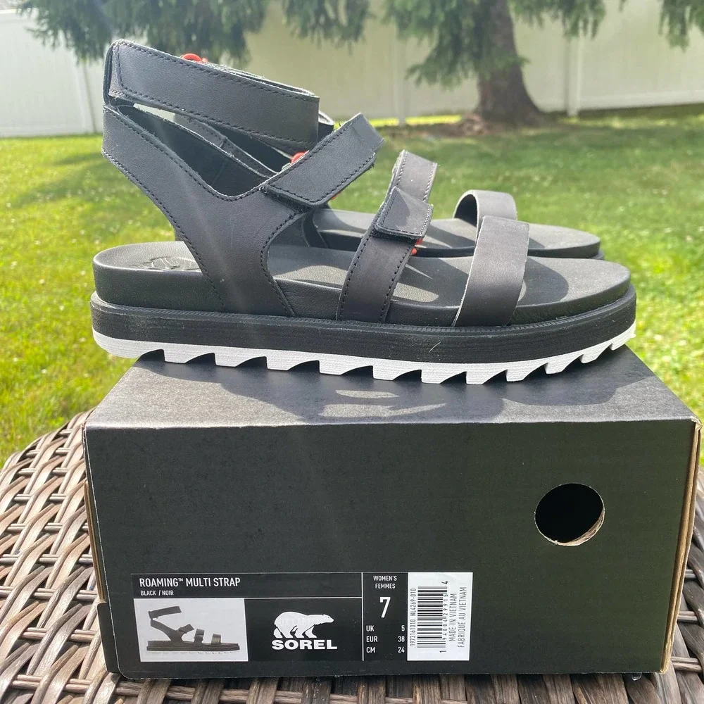 NT/NIB Sorel Roaming Multi-Strap Strappy Platform Sandal (Size 7)